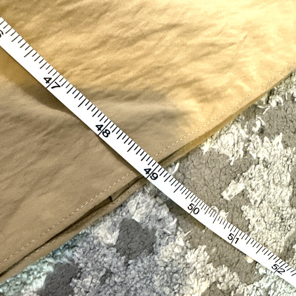 NWT Vince‎ Women's Draped Neck Midi Wrap Dress in Pale Wheat Sleeveless Medium - Picture 9 of 9